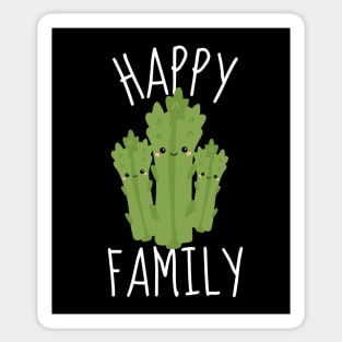 Funny Asparagus: Happy Family Sticker